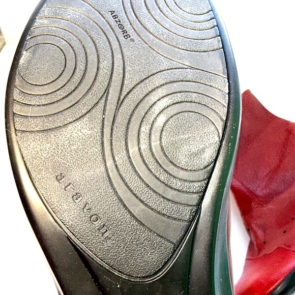 ARAVON by New Balance Red Leather Ankle Boots Maeve Comfort Booties - Picture 6 of 7